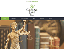 Tablet Screenshot of greenelawpc.com